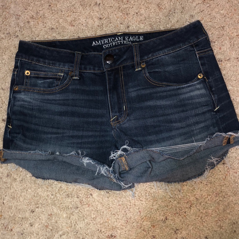 Dark Blue American Eagle Jean Shorts!